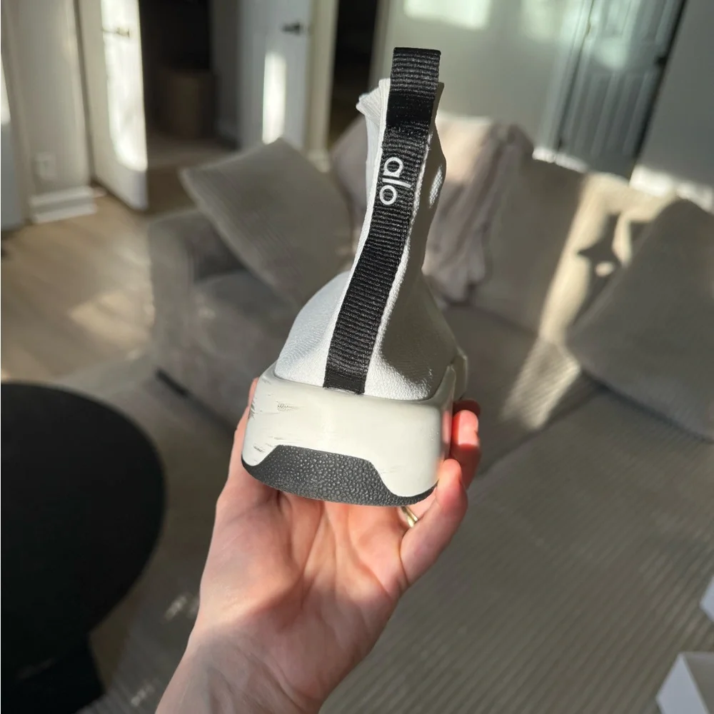 Alo White Sock Sneakers - Picture 10 of 11